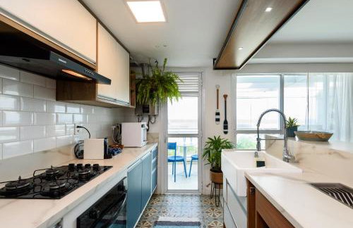 Frente Mar no Recreio com Varanda Privativa Ideal para Família - Foto 13