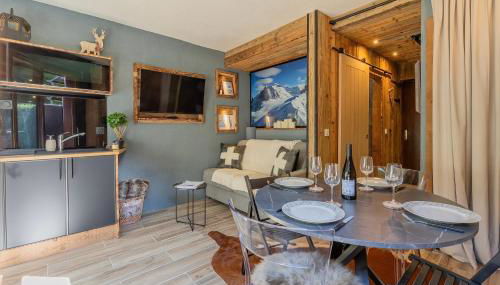 Chalet studio Megève enface des remontées mécaniques et parking gratuit - Foto 2