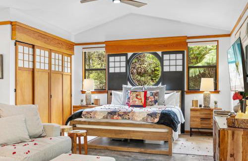 Volcano Tea House Cottage-SpaBath-HotTub-FirePlace - Foto 55