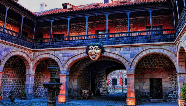 Patio illuminé de la Casa Nacional de la Moneda