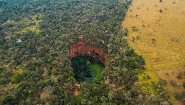 Vue aérienne du Buraco das Araras