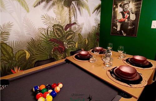 MAISON "Jungle House" 90 m2 BILLARD, RÉTROPROJECTEUR, BAR À JEUX , VINYLE, WIFI FIBRE, idéal PRO & FAMILLE à Montbrison - Foto 35