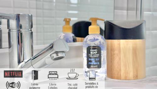 30 - Appartement avec TV XL, 2 chambres, jardin, parking, prox Gare et CentreLille - Foto 4