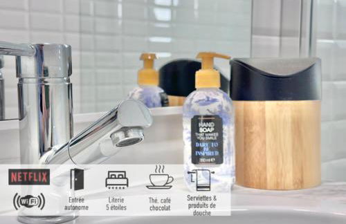 30 - Appartement avec TV XL, 2 chambres, jardin, parking, prox Gare et CentreLille - Foto 4