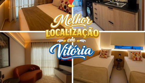 Flat Praia do Canto 2Q-2B Long Stay TRIÂNGULO DAS BERMUDAS - Foto 1