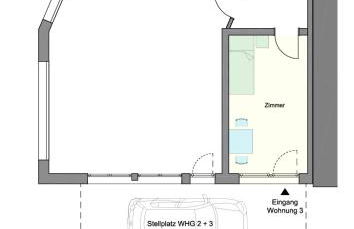 1 Zimmer mit Bad ohne Küche, 1 Person, 15 qm, direkt an der Aach - Foto 30