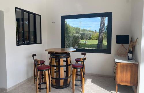 Villa Soleil Piscine Jacuzzi Pétanque Espace bbq billard et salons extérieurs - Foto 23