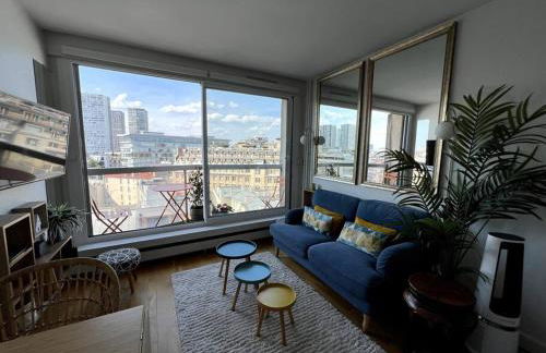 Tour Eiffel - Studio vue imprenable au-dessus des toits, balcon - Foto 38