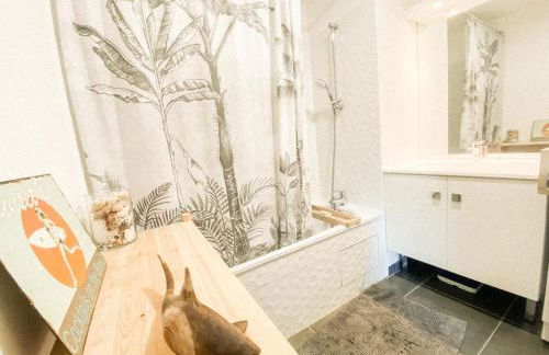 L'Olympique: appartement cosy, vue canal grande terrasse et parking - Foto 7