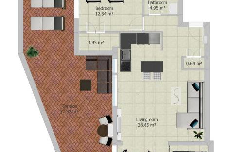 Penthouse - Beach - Sea View - Pool - 40 sqm Private Terrace - One Bedroom - Sleeping Alcove - Foto 32