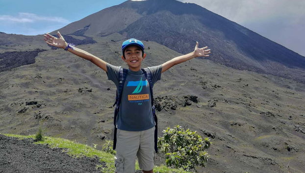 Vue depuis le volcan