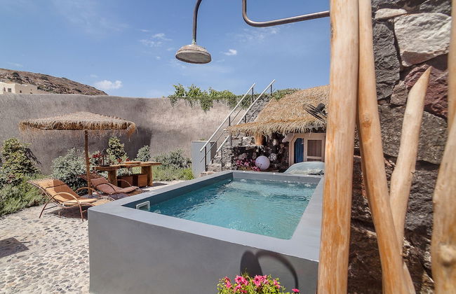 Rock Villas - Emporio | Pool, Jacuzzi, Castle View - Foto 16