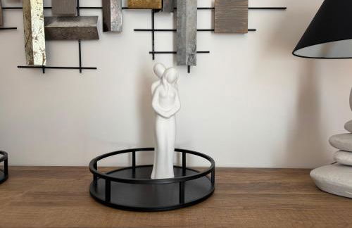 La clé des champs Maison plain pied lumineuse bien équipée, séjour spacieux, belle terrasse aménagée, garage, grand jardin clos, parking, près de Bayeux et Omaha Beach, chiens bienvenus - Foto 20