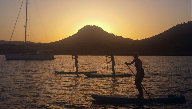 Paddle au coucher du soleil