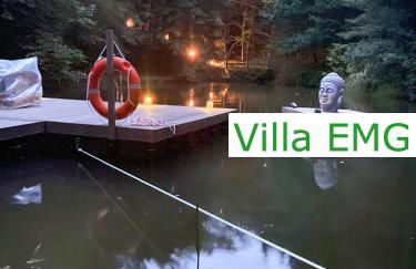 Villa EMG Ferienhaus in Alleinlage mit Privatsee Jacuzzi und Sauna für bis zu 22 Personen bei Osnabrück - Foto 77