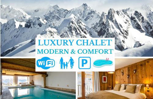 NEW Luxury Chalet Sapins - PRIVATE POOL- Mountains VIEW - Family & Comfort - SPECIAL LAUNCH OFFER - Foto 1