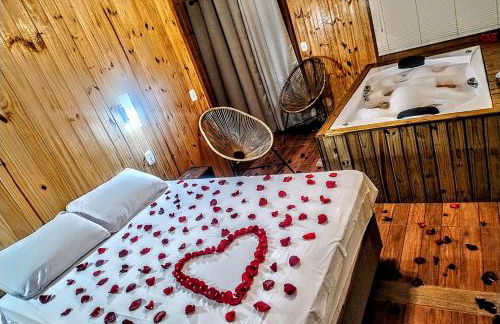 Chalé romântico com vista e banheira - Foto 35