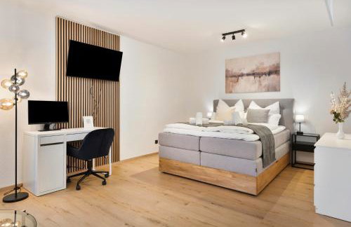 Moss & Gold Neu-Ulm - BRIGHT Collection - Studio für 3 mit Parkplatz, Küche, Arbeitsplatz - Foto 1