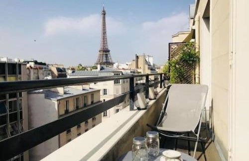 Apartment terrace - Eiffel tour vue - Foto 10