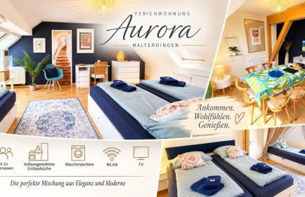 Ferienwohnung Aurora - WLAN, 2 Schlafzimmer, TV, Küche, Bad, Waschmaschine - Foto 1