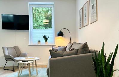 Modernes Apartment mit Queensize-Bett, NETFLIX, Küche, Erdgeschoss, Nähe AMEOS Klinik - Foto 26