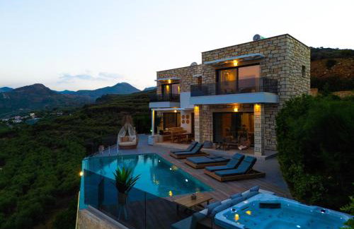 Paleokastro Villas with Private Heated Pool, Top Views - Next To Center - Top WiFi - Foto 20