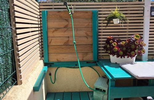 Grand Studio aux Salins - climatisation - terrasse - 90m de la mer - Foto 24