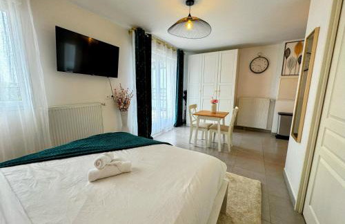 Studio Hôtel - Lit King Size - Parking - Wifi - Foto 11