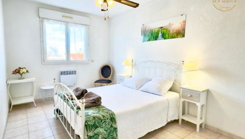 Villa Les Lauriers -3 Chambres, Climatisation, Terrasse, Jardin, BBQ & Plancha- SUDSEJOURCONCIERGERIE - Foto 3, storage, heating