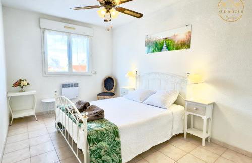 Villa Les Lauriers -3 Chambres, Climatisation, Terrasse, Jardin, BBQ & Plancha- SUDSEJOURCONCIERGERIE - Foto 3