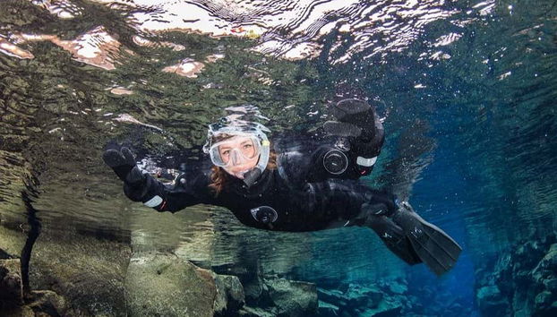 Snorkelling at Silfra fissure