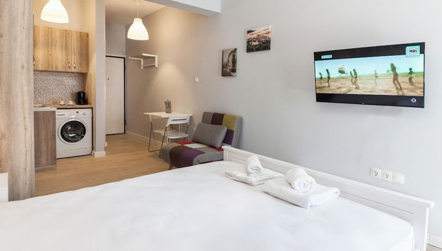 Fresh Exarcheia Studio w Balcony & Style - Foto 5, Habitación