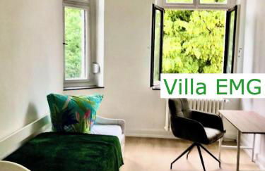 Ferienhaus Villa EMG Velbert nah Düsseldorf Essen Dortmund, Familien Gruppen bis 27 Personen, 3 Küchen, Kaminofen, Terrasse - Photo 35