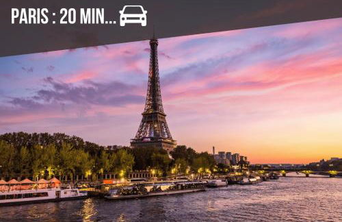 Séjour Cosy - 5 min Aéroport Orly - Parking Privée & Terrasse - Foto 40