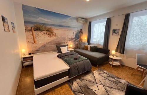 Großes Apartment Aschaffenburg 4 Schlafzimmer bis zu 10 Personen Mainpark Apartment Mainaschaff - Foto 23