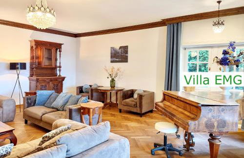 Villa EMG Ferienhaus in Alleinlage mit Privatsee Jacuzzi und Sauna für bis zu 22 Personen bei Osnabrück - Foto 22