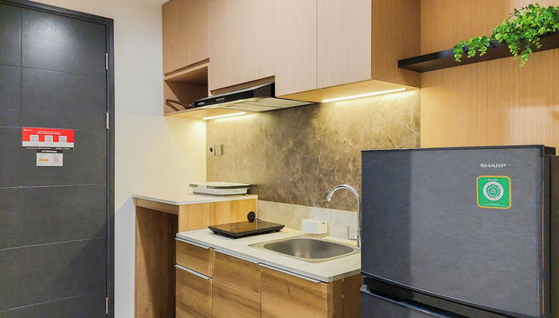 Restful And Cozy Stay Studio With Balcon At Collins Boulevard Apartment - Photo 5, Cuisine privée