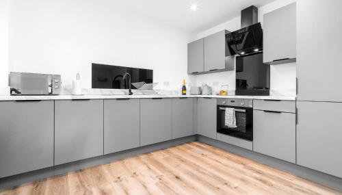 Stylish Apartment - 2 Bedrooms - Balcony - Parking - Netflix - Wifi - 7MC - Foto 4