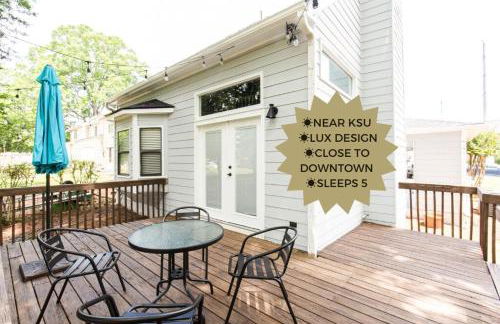 Scandi Chic-mins to KSU, Sleeps 5, wKing, pet friendly - Foto 31