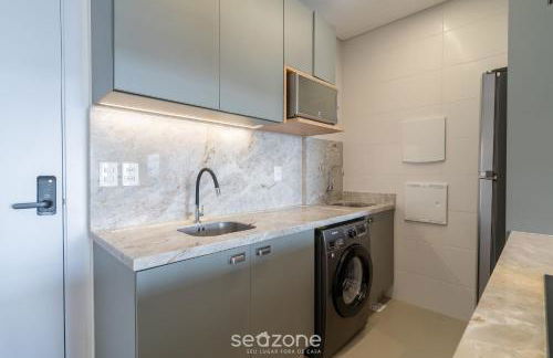 Estadia tranquila e completa em prédio com piscina – VPD - Foto 57