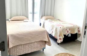 Apartamento NOvo na Praia do Morro Temporada Wi-Fi, Vista Mar, garagem, varanda grande - Foto 11