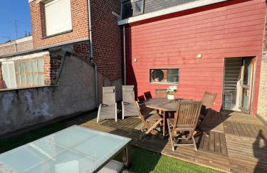 Idéal groupe tarif long séjour maison 4chambres 8lits 2salles de bain 3wc terrasse stationnement gratuit - Foto 4
