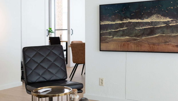 Spacious Apartment in Den Haag near Sea Beach - Foto 4, Sala de estar