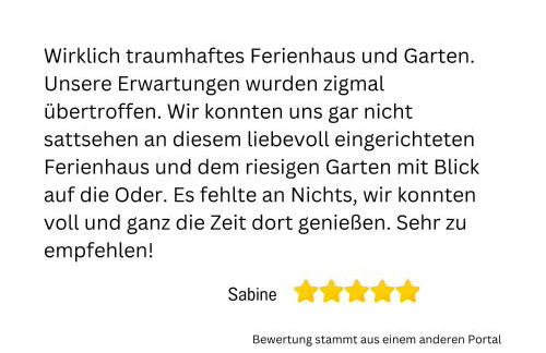 Ferienhaus Lebuser Land für bis zu 4 Personen mit 1300 qm Garten und Privatsauna, grandiosen Blick über die Oder, sonntags late check out bis 18 Uhr inklusive - Photo 32