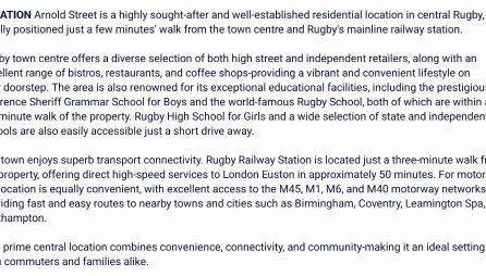 Rugby town centre house close to train station, rugby school and benn hall - Foto 2