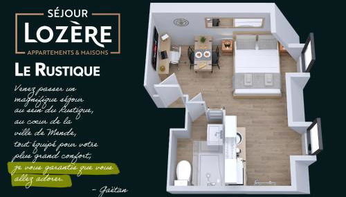 Le Rustique - Netflix/Wi-fi Fibre - Séjour Lozère - Foto 3