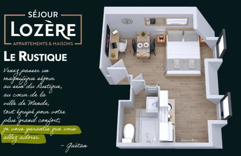 Le Rustique - Netflix/Wi-fi Fibre - Séjour Lozère - Foto 3