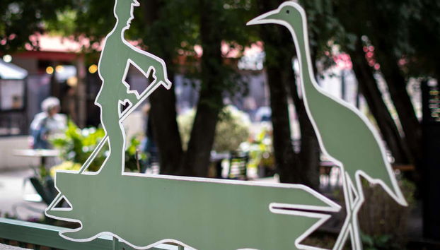 En la entrada del embarcadero