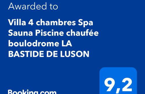 LA BASTIDE DE LUSON Villa 4 chambres Spa Sauna Piscine chaufée boulodrome - Foto 49
