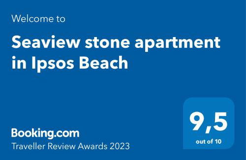 Seaview stone apartment in Ipsos Beach - Photo 2
